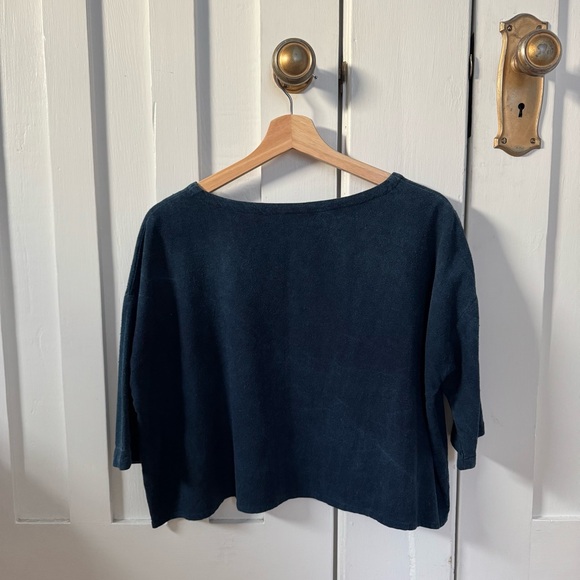 Osei Duro Box Top in Natural Indigo - Picture 4 of 6